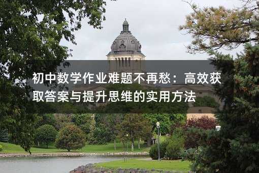 ������ѧ��ҵ���ⲻ�ٳ��Ч��ȡ��������˼ά��ʵ�÷���