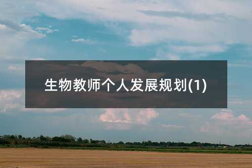 �����ʦ���˷�չ�滮(1)